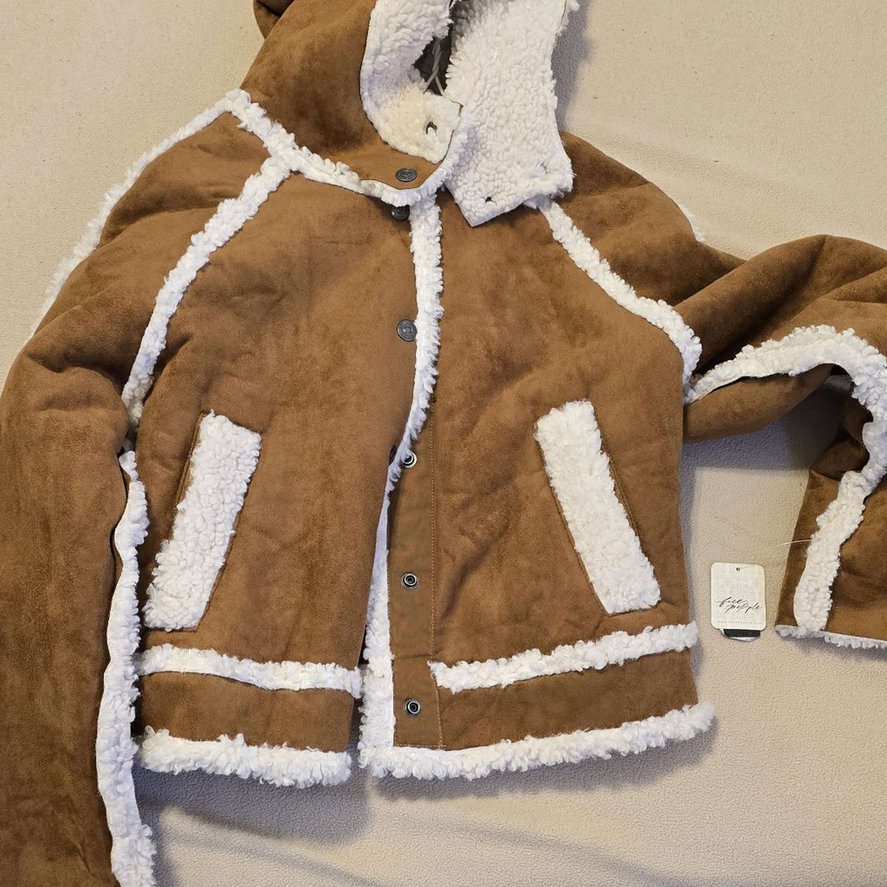 Free people vegan leather Jacket